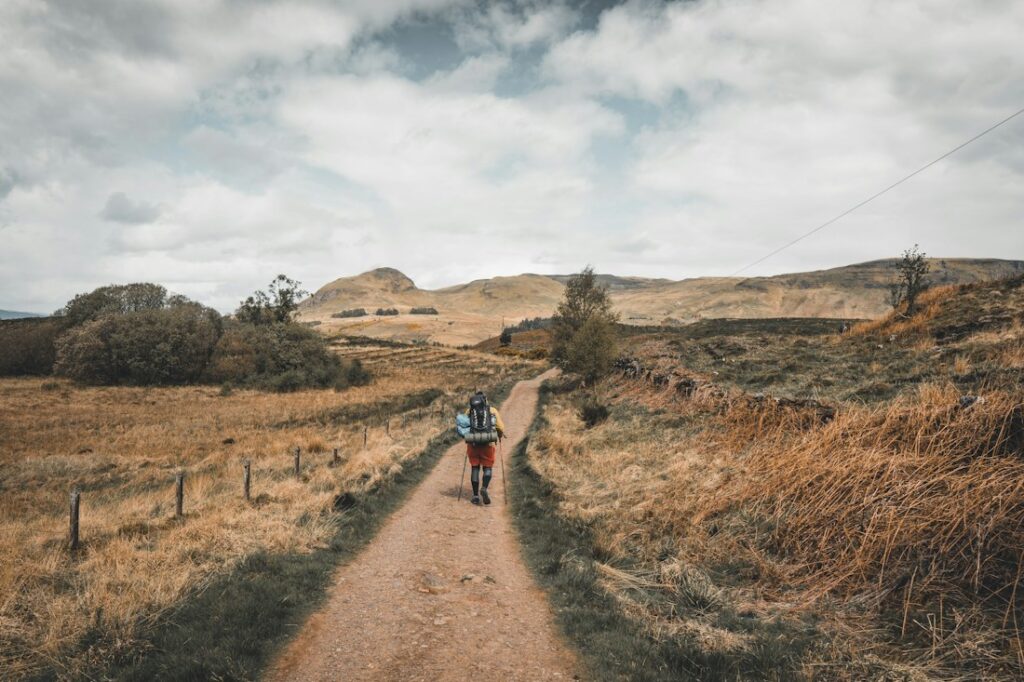 Open Scottish Highland landscape along the West Highland Way